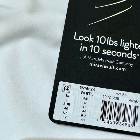 Miraclesuit Sz 10 Swimsuit Azura One Piece Slimming Mesh Classic Minimalist New - Picture 7 of 7